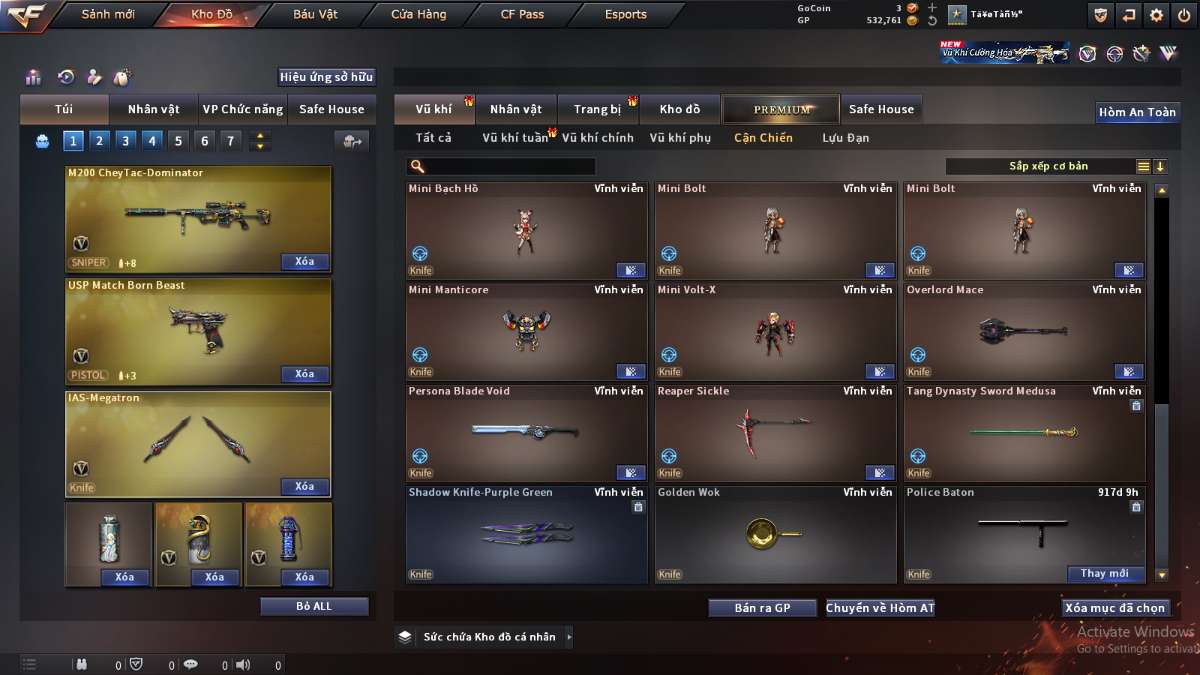 shop acc cf uy tin gia re